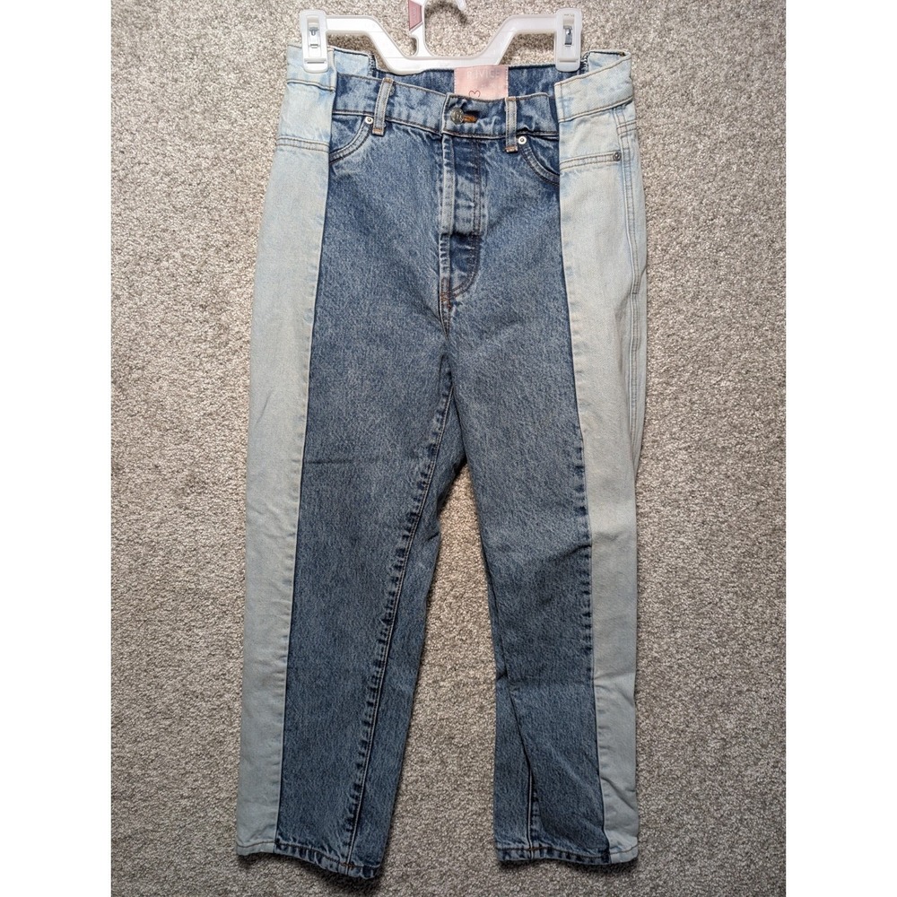 Revice Jeans Women's Two Tone‎ Gemini Crossroads Buttons Fly Size 29 Made USA